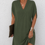 Heike | V-Neck Wrap Detail Dress