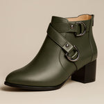 Valara Cross-Buckle Boots
