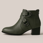 Valara Cross-Buckle Boots
