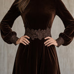Giselle | Lace-Trimmed Maxi Dress