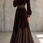 Giselle | Lace-Trimmed Maxi Dress