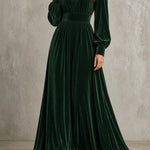 Rhea | Flowing Pleated Maxi Dress