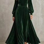 Rhea | Flowing Pleated Maxi Dress