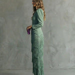 Elegant Dress with Fringes Élise by La Scintilla