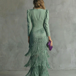 Elegant Dress with Fringes Élise by La Scintilla