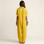 Amariana | Botanical Embroidered V-Neck Linen Maxi Dress