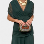 Alondra™ | Long Floral Dress with V-Neck