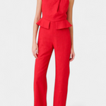Asymmetrical Linen-Cotton Jumpsuit by Nerida