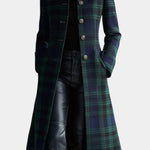 Bea | Timeless Plaid Statement Long Coat
