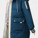 Bella Hooded Quilted Coat with Zipper Fastening
