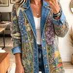 Elizabeth | Vintage Floral Denim Jacket