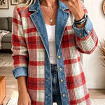 Scarlett | Vintage Elegant Denim Patchwork Jacket