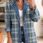 Sofia | Retro Pattern Art Casual Denim Stylish Jacket