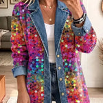 Zola™ | Sequin Panel Denim Jacket