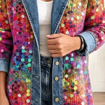 Zola™ | Sequin Panel Denim Jacket
