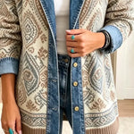 Amelia | Retro Ethnic Denim Patchwork Stylish Jacket
