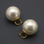 High Quality French Oversized Pearl Earrings