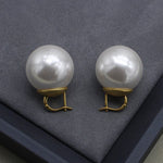 High Quality French Oversized Pearl Earrings