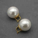 High Quality French Oversized Pearl Earrings
