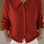 Amara Classic Collared Knit Cardigan