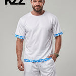 KZZ Men's Two-Piece Loungewear Set