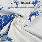 KZZ Men's Tropical Coconut Tree Print Shirt & Shorts Set