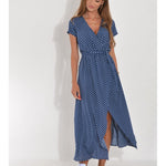 Talia™ | Elegant floral dress with V-neck