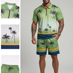 KZZ Regular fit casual polo shirt and shorts