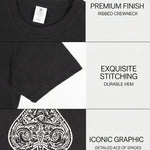 KZZ Men's Ace Of Spades Print Short Sleeve Tee