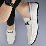 Ethan Brown | Patterned Slip-On Loafers For Men