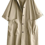 One Size Fits All Oversized Water-Resistant Windbreaker Jacket