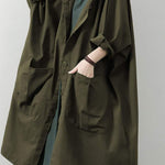 One Size Fits All Oversized Water-Resistant Windbreaker Jacket