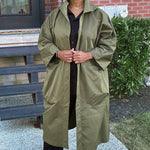 One Size Fits All Oversized Water-Resistant Windbreaker Jacket