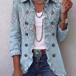 Laurence – Vintage Paisley Ruffle Jacket