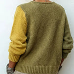 Bérénice – Knit Cardigan with Diagonal Button Panel
