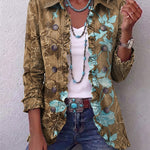 Salud - Chaqueta Floral Degradado con Volantes