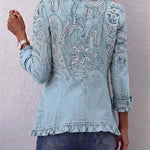 Remedios - Chaqueta Cachemira Vintage con Volantes