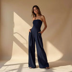 Byron | Elegant Strapless Jumpsuit