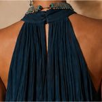 Paula | Long Halter/V Gradient Dress