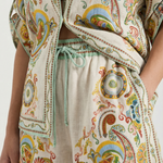 'Brenda' Boho Outfit: Printed T-shirt and Shorts