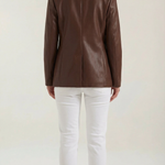 Catherine Oversized Leather Blazer