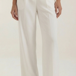 Claire straight-cut, high-waisted trousers