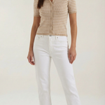 Edith Striped Polo Top