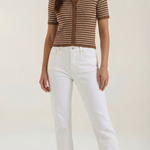 Edith Striped Polo Top