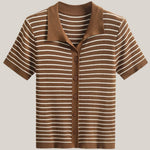 Edith Striped Polo Top
