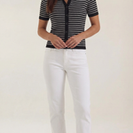 Edith Striped Polo Top