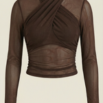 Georgia Transparent Mesh Top