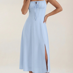 Jade Midi Dress with Lace Details