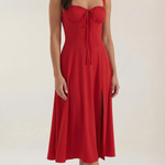Jade Midi Dress with Lace Details