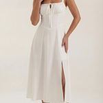 Jade Midi Dress with Lace Details